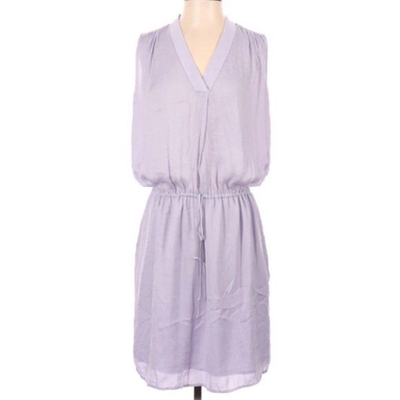 Vince Sleeveless Lavender Satin Dress with Pockets Women’s Size XS - Picture 2 of 9